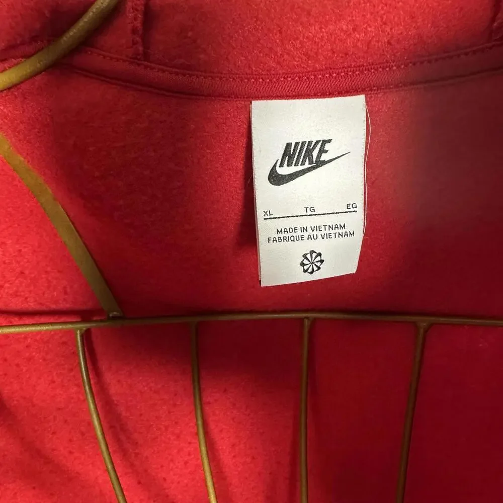 Nike Boys' Sportswear Club Fleece Winterized Full-Zip Hoodie - Gym Red - XL